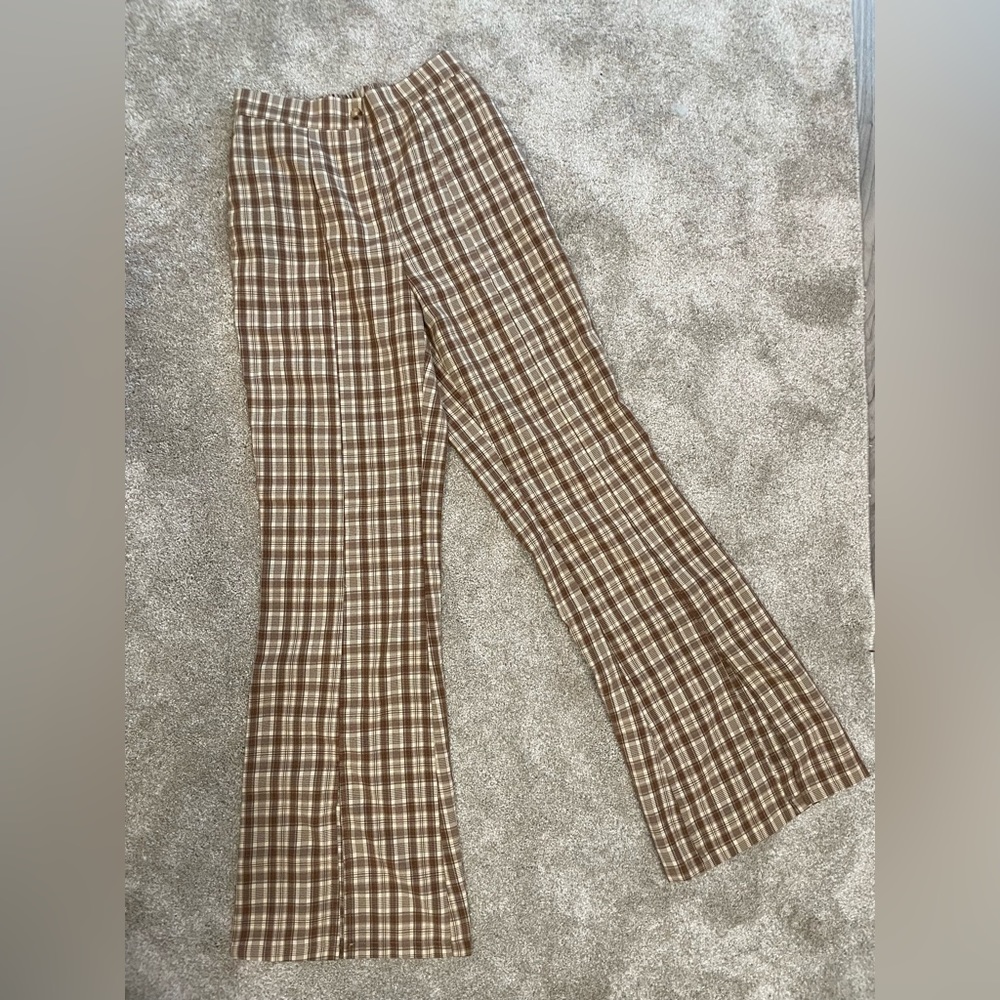 SHEIN split leg flair pant